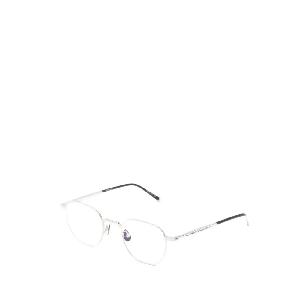 engraved geometric-frame glasses 2