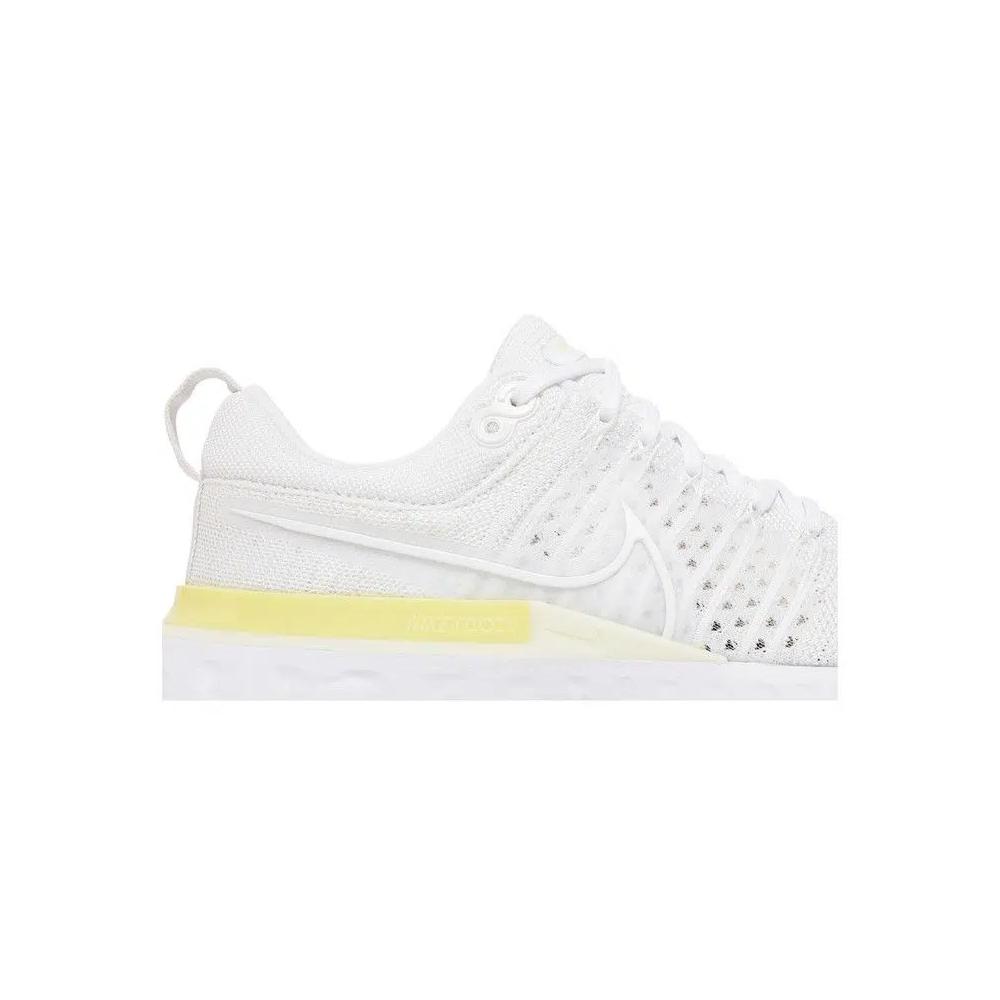 Кроссовки Nike Wmns React Infinity Run Flyknit 2 'White Light Citron' 2