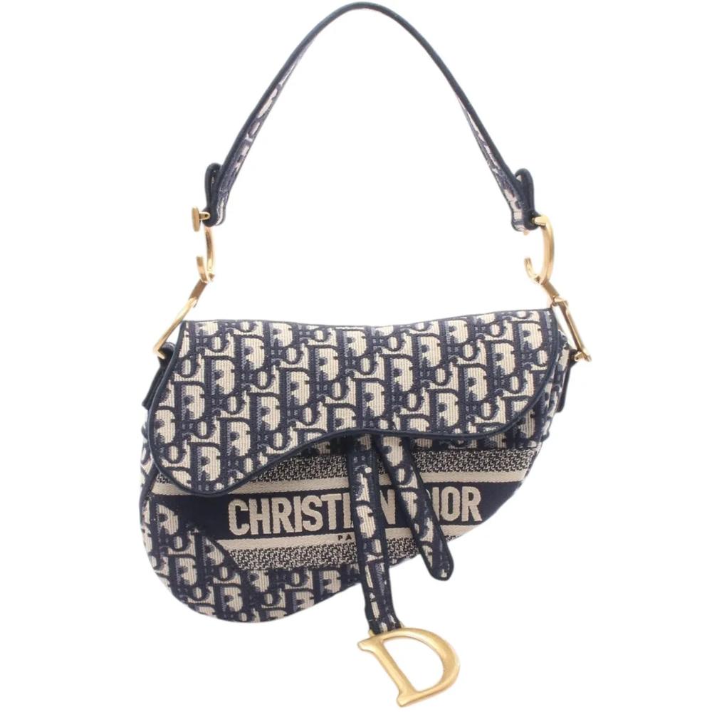 Сумка на плечо Oblique Embroidered Canvas Saddle Bag (2010-2026 годы) 1