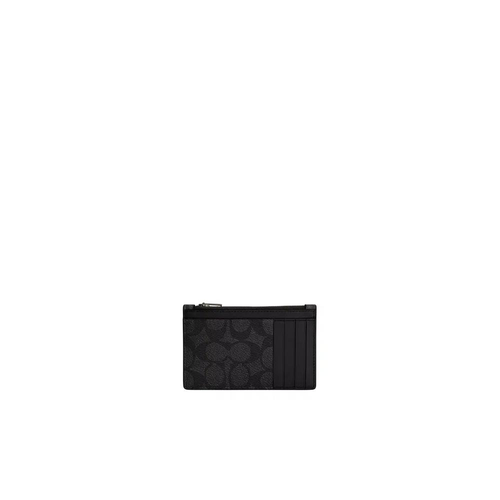 Картхолдер Coach Zip Card Case Signature Charcoal Black CV764 2