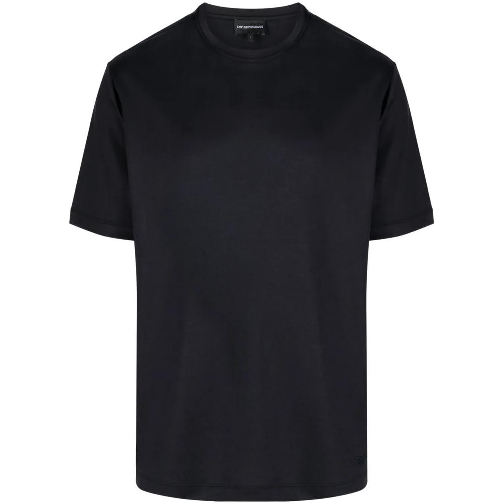 logo-embroidered cotton T-shirt 1