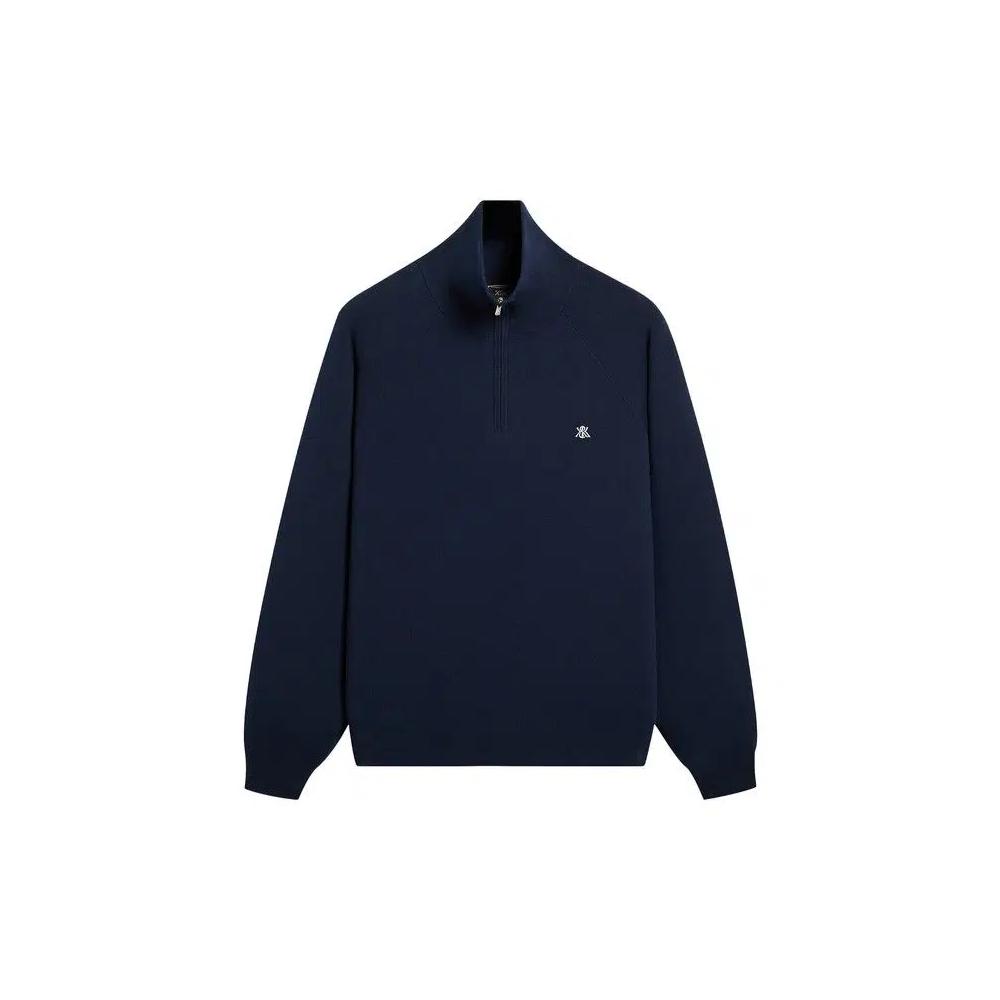 Полузастежки Kith Compact Cotton Knit Javier Quarter Zip Pullover 'Nocturnal' 1