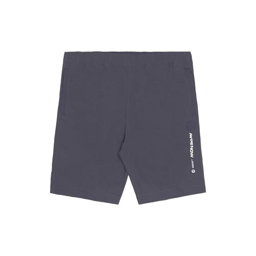 AAPE Moonface Patch Shorts 'Серый/Фиолетовый' 1