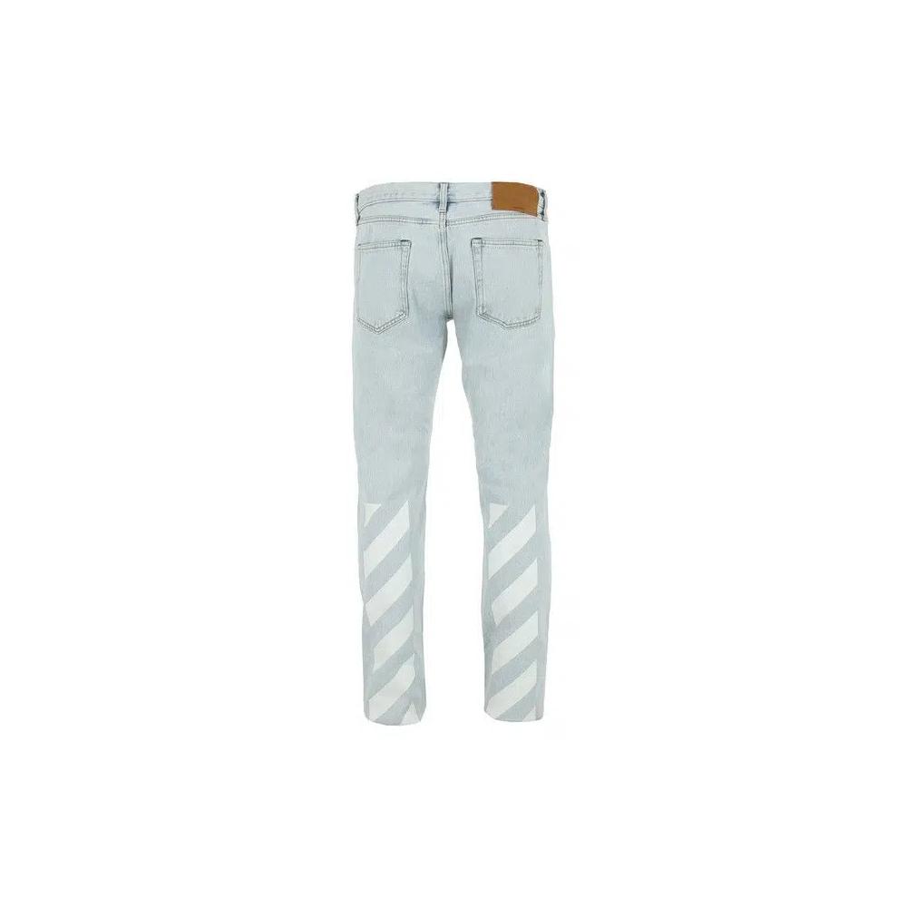 Узкие джинсы Off-White Diag Tab «Белизна синий» 2