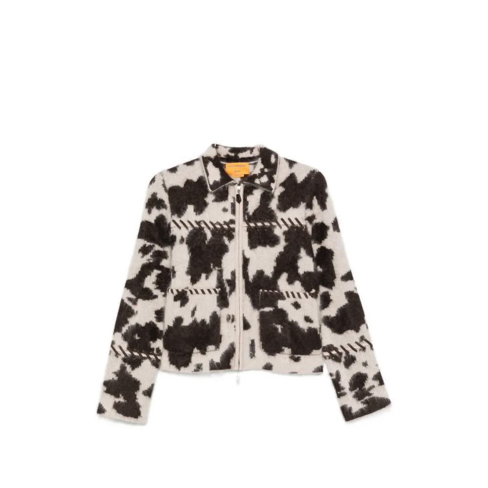 cow-print cardigan 1