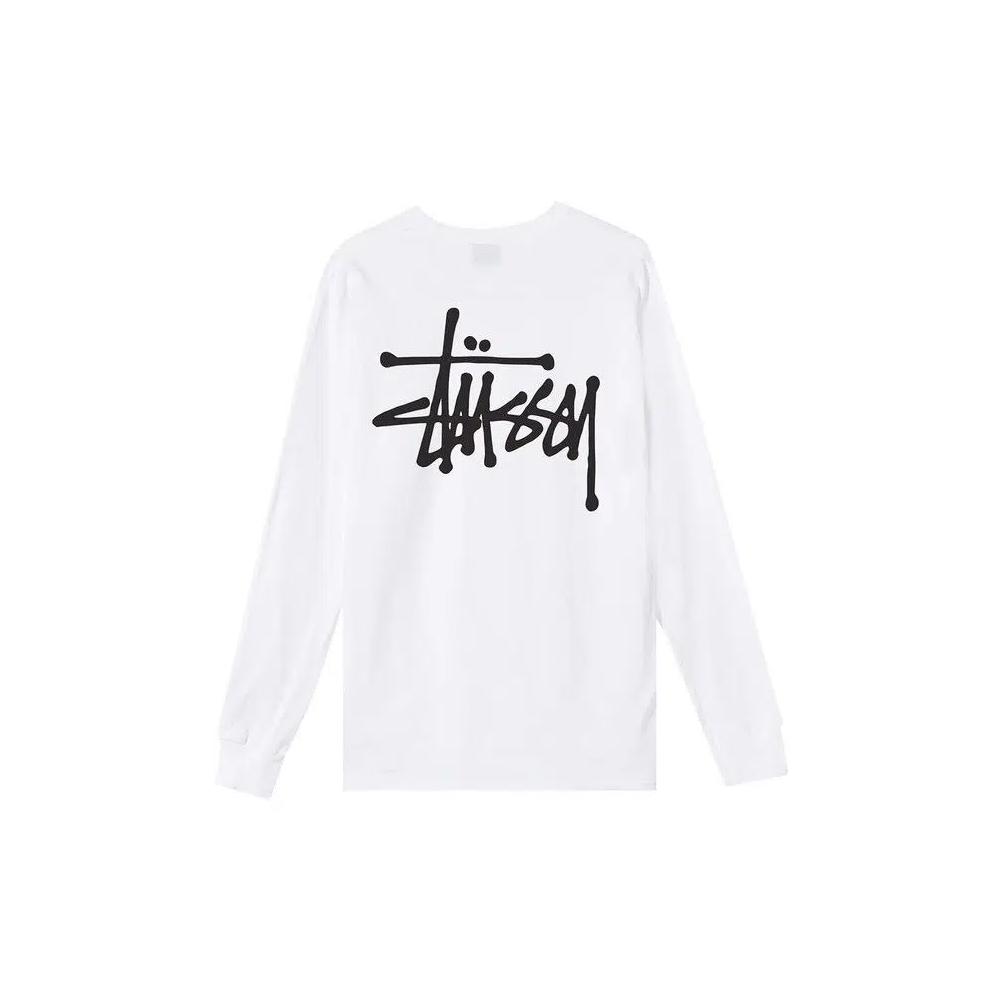 Футболки Stussy Basic Long-Sleeve Tee 'White' 2