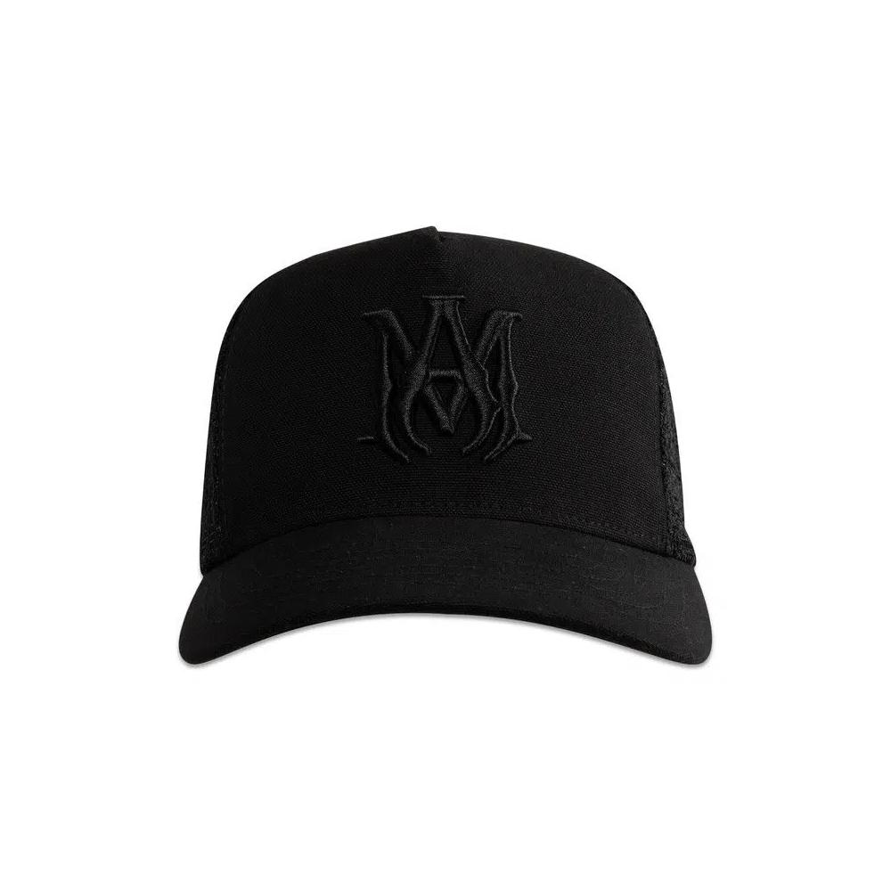 Кепки-дальнобойщики Amiri Canvas MA Trucker Hat 'Чёрный' 1