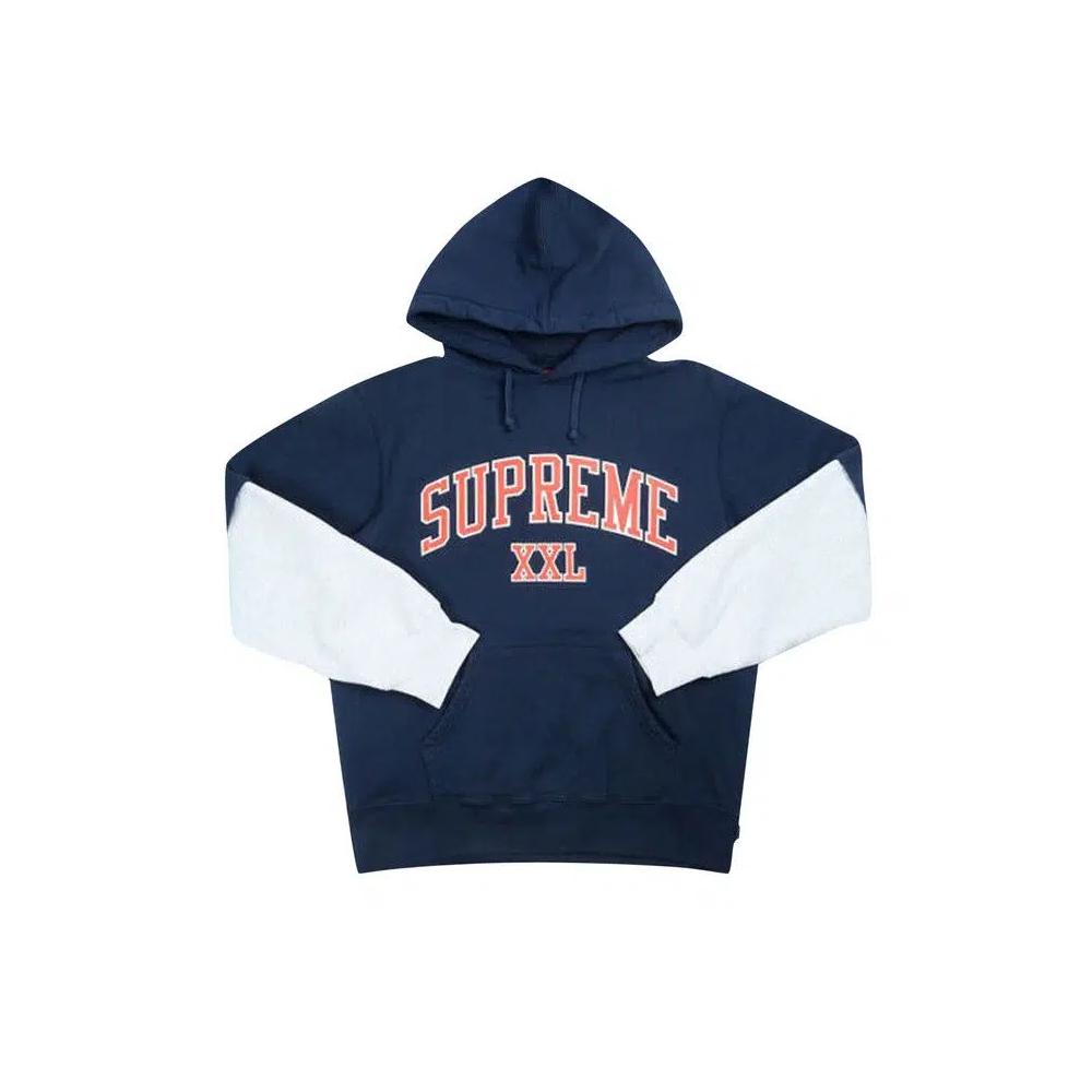 Худи Supreme XXL Hooded Sweatshirt 'Navy' 1