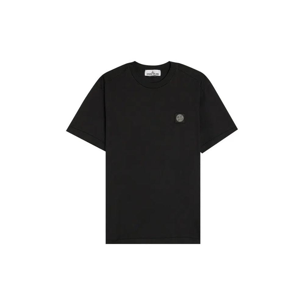 Футболка с коротким рукавом Stone Island Compass Patch Logo T-Shirt 'Черный' 1