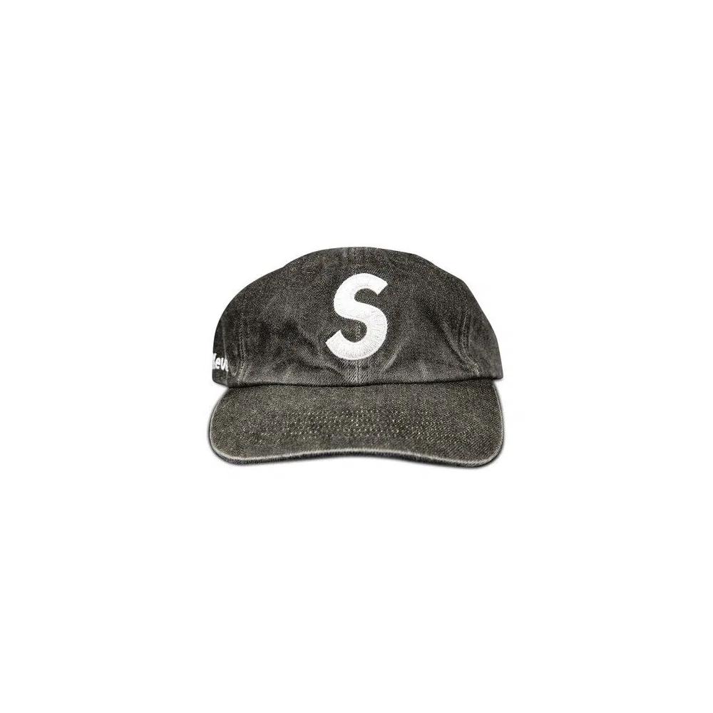Бейсболки Supreme x Kevlar Denim S Logo 6-Panel 'Black' 1