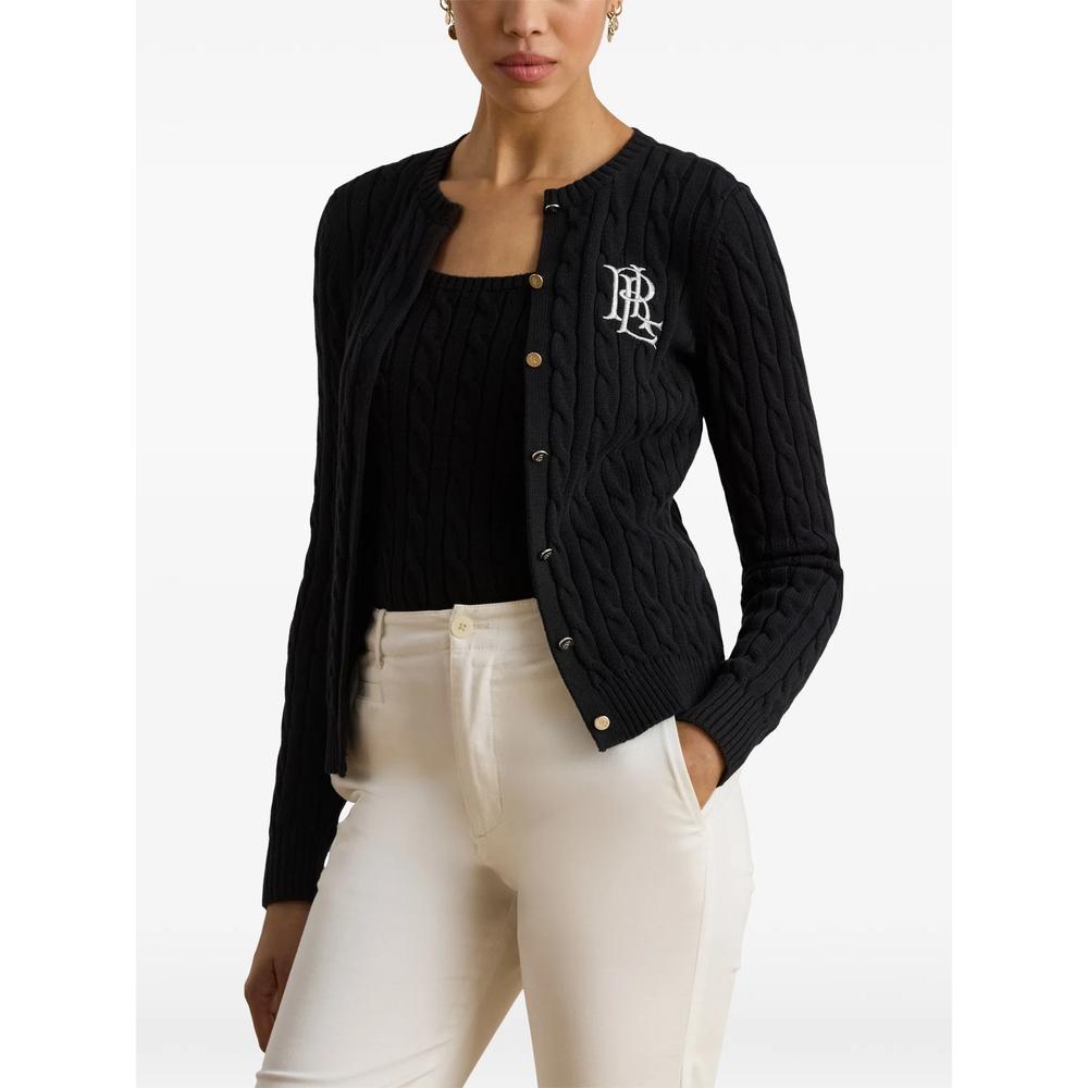 cable-knit embroidered cardigan 3