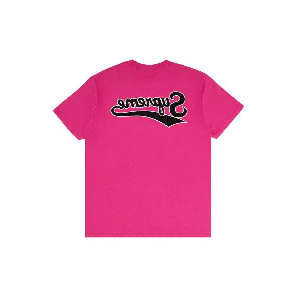 Футболки Supreme Backwards Tee 'Fuchsia' 1