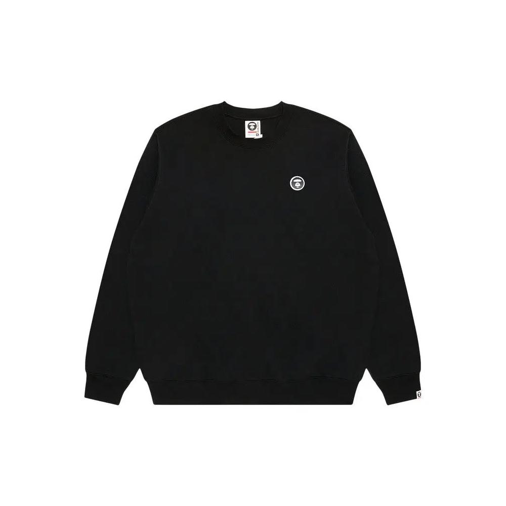 Свитера AAPE Now Moonface Crewneck Sweater 'Black' 1