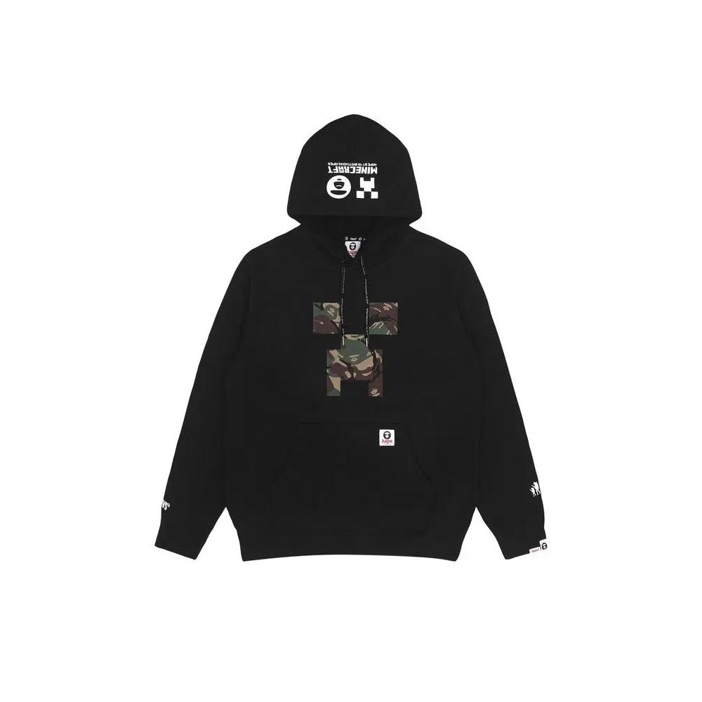 Худи AAPE Logo Back Hoodie 'Black' 1