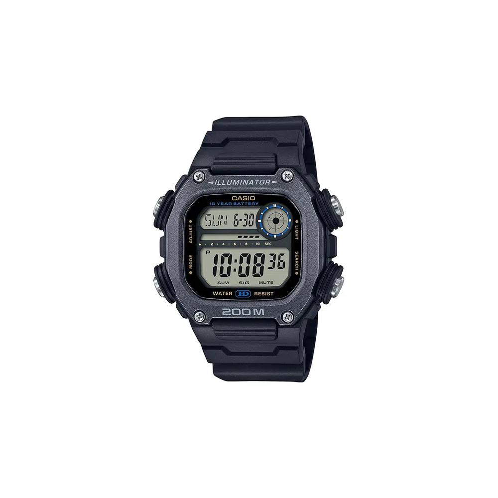 Мужские цифровые часы DW-291HX-1AV с черным ремешком из смолы 1
