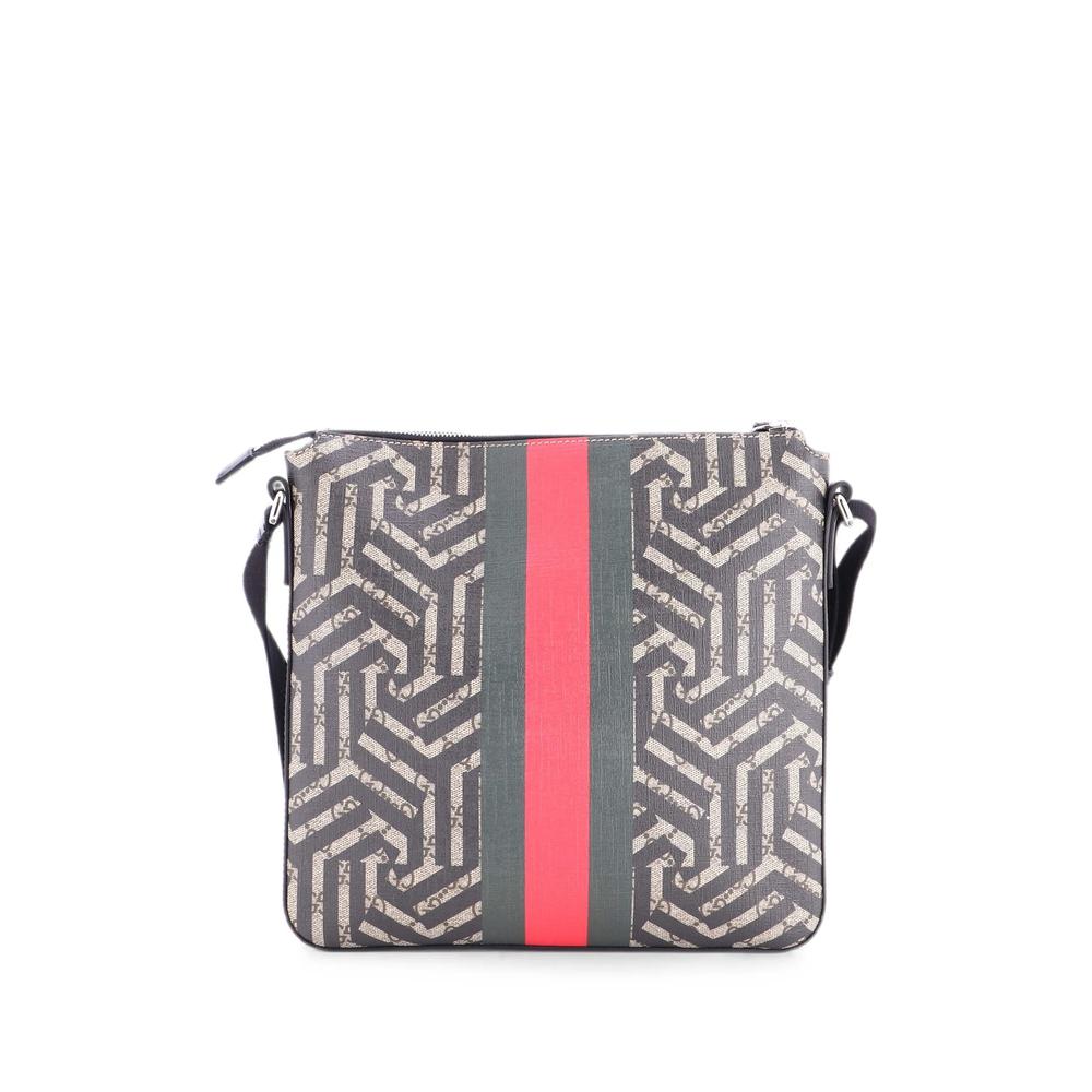 Сумка через плечо Front Zip Messenger Caleido среднего размера с логотипом GG 2