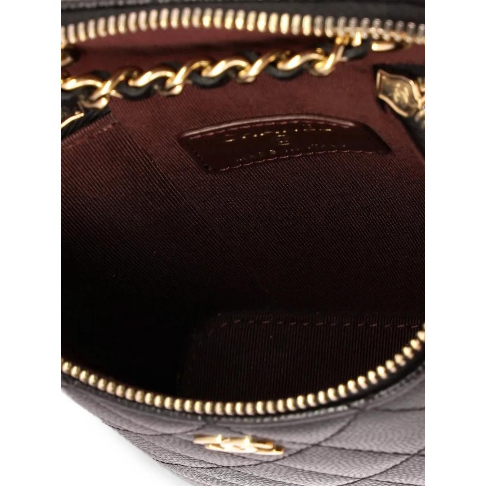 Маленькая сумка на плечо Vertical Classic Vanity Case with Chain Quilted Caviar 2