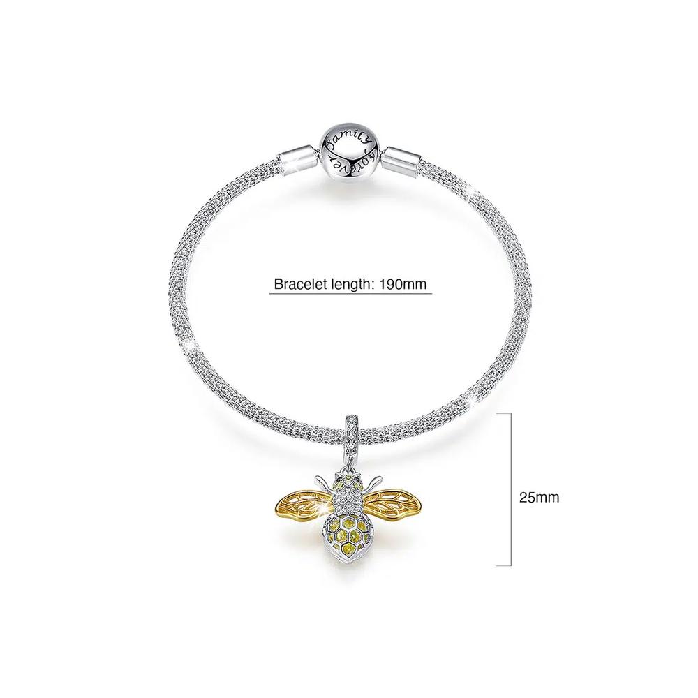 Браслет Crystal Yellow Bee Animal 6