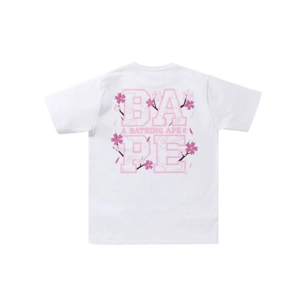 Футболки BAPE Sakura Tee 'White' 2