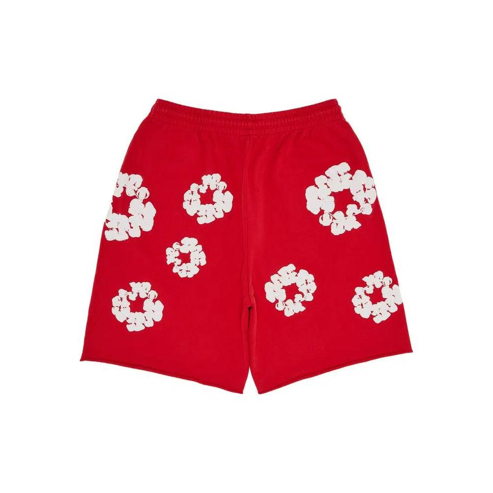 Низ Denim Tears Cotton Wreath Sweatshorts 'Red' 2
