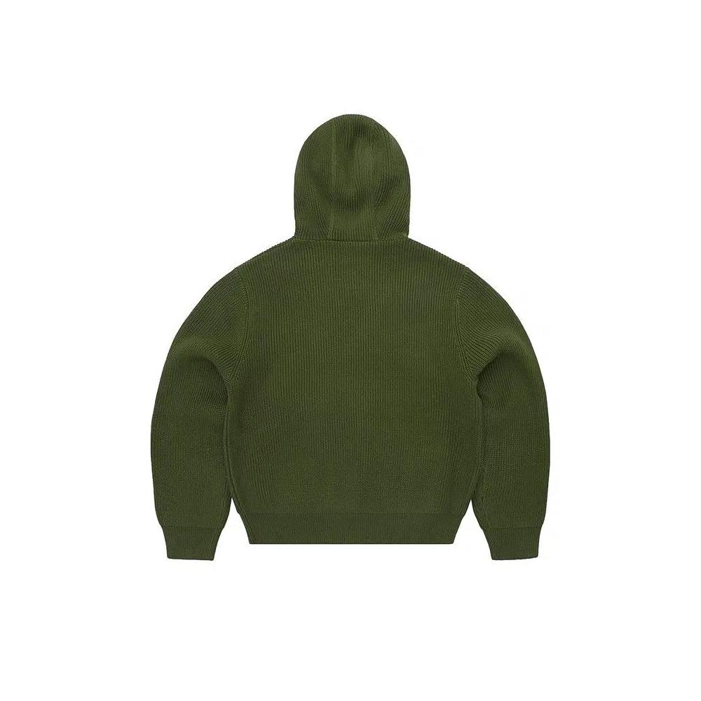 Худи Corteiz Huey Knit Hoodie «Оливковый» 2