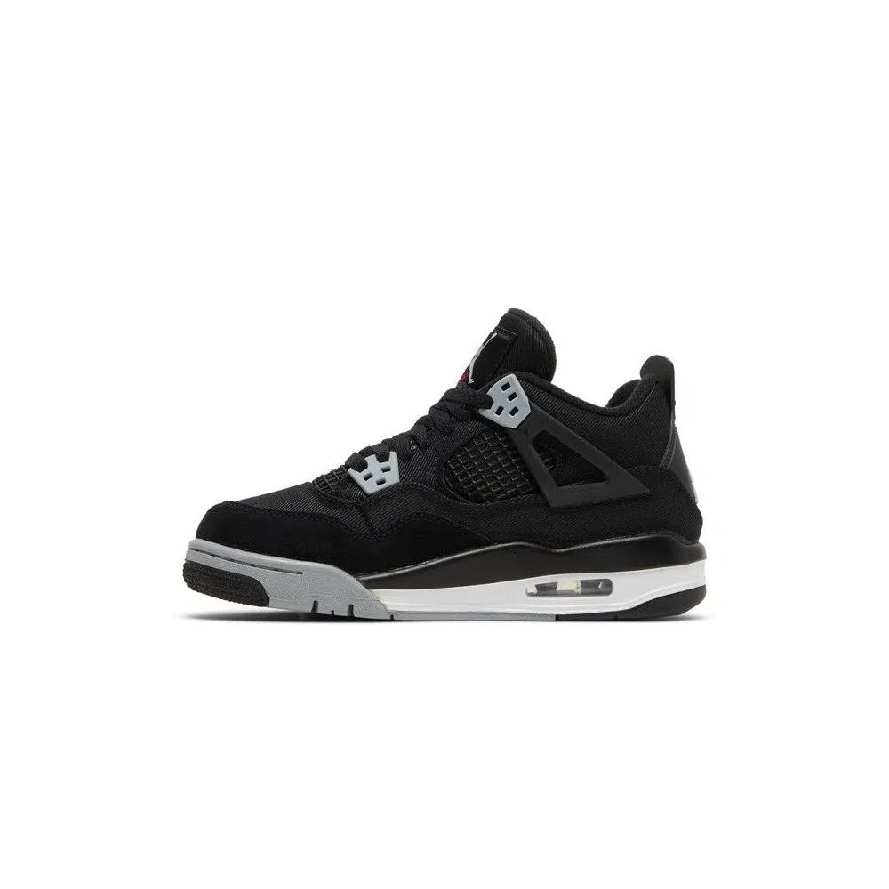 Кроссовки Air Jordan 4 Retro SE GS 'Black Canvas' 3