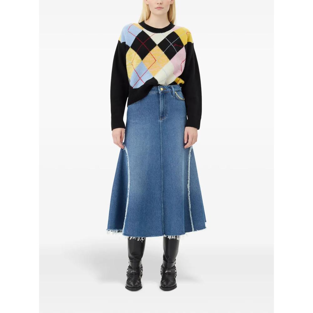 Джинсовая юбка миди 2