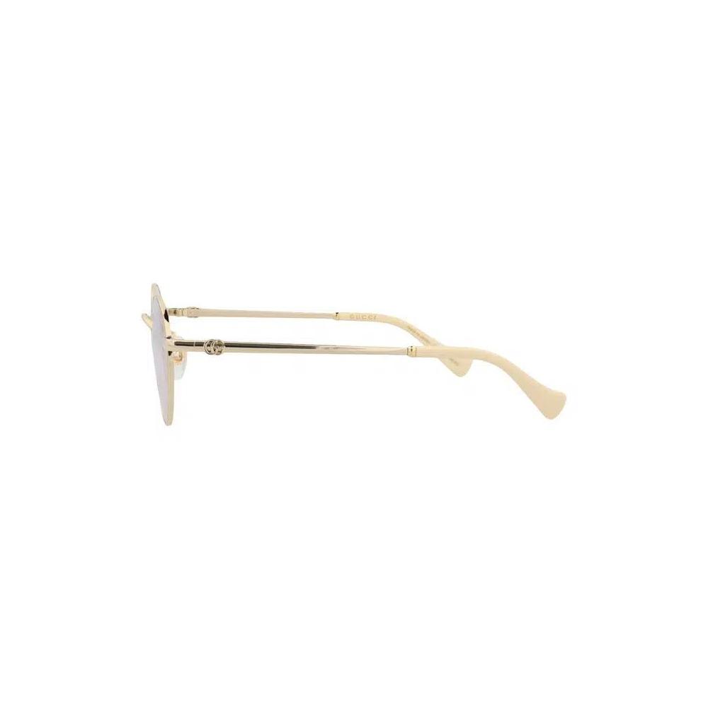 Солнцезащитные очки Gucci Round-Frame Metal 'Gold/Transparent' 3