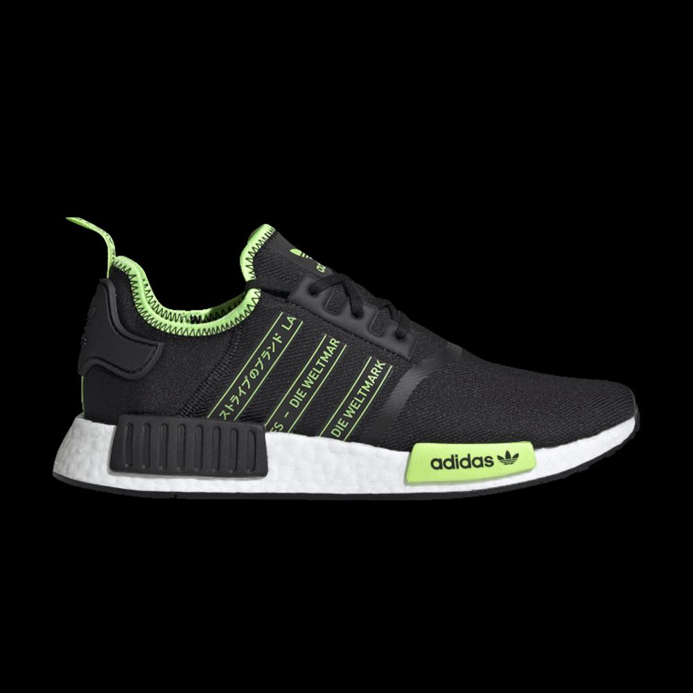 Кроссовки Adidas NMD_R1 'Black Signal Green' 1