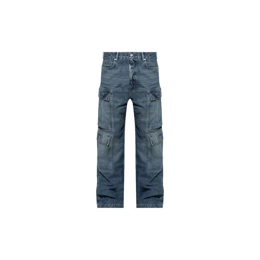 Rick Owens DRKSHDW Double Cargo Jeans 'Вымытый индиго' 1