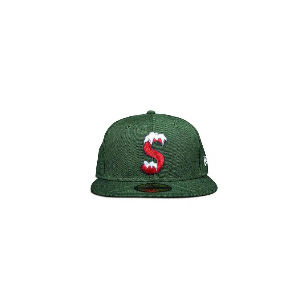 Шапки Supreme x New Era S Logo 'Bright Olive' 1