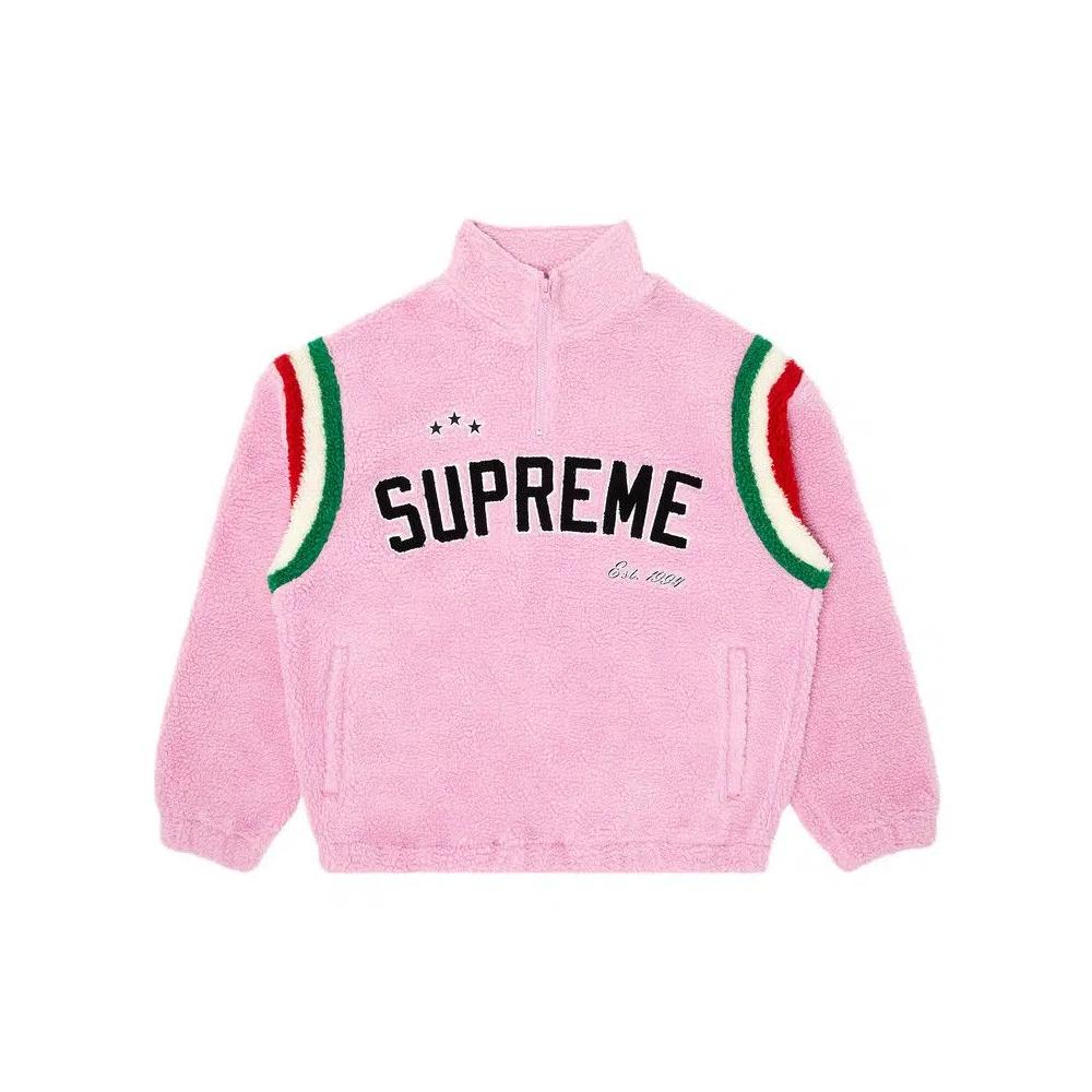 Полузастежки Supreme Arc Half Zip Fleece Pullover 'Pink' 1