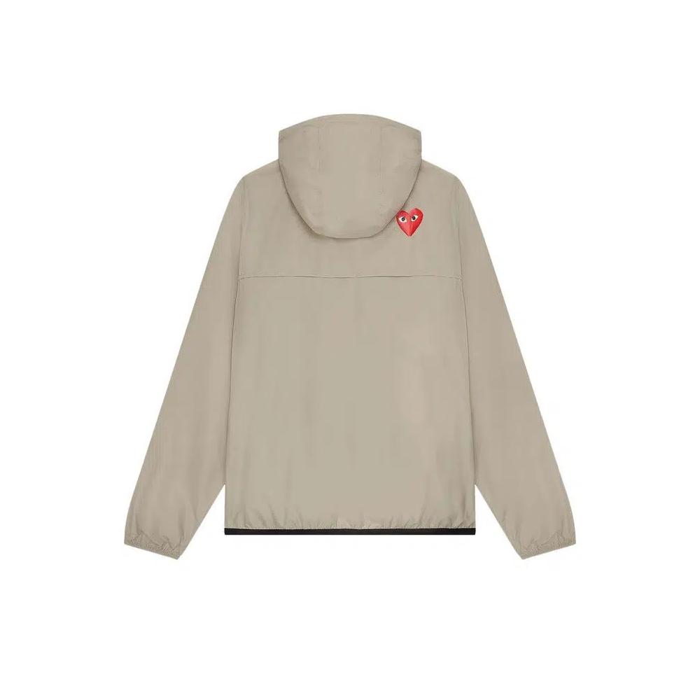 Куртки Comme des Garçons PLAY x K-Way Half-Zip Packable Jacket «Beige» 2