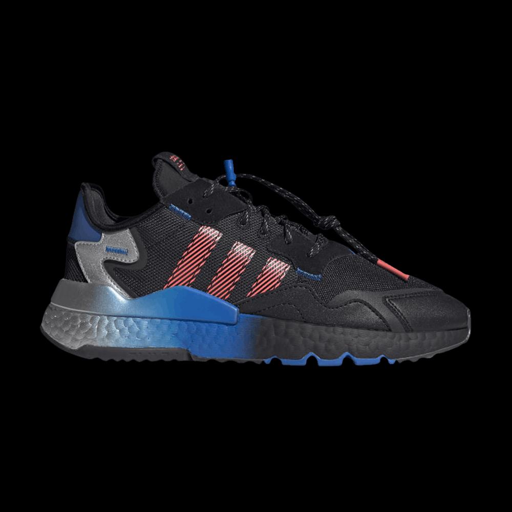 Кроссовки Adidas Nite Jogger 'Black Flash Red Blue' 1