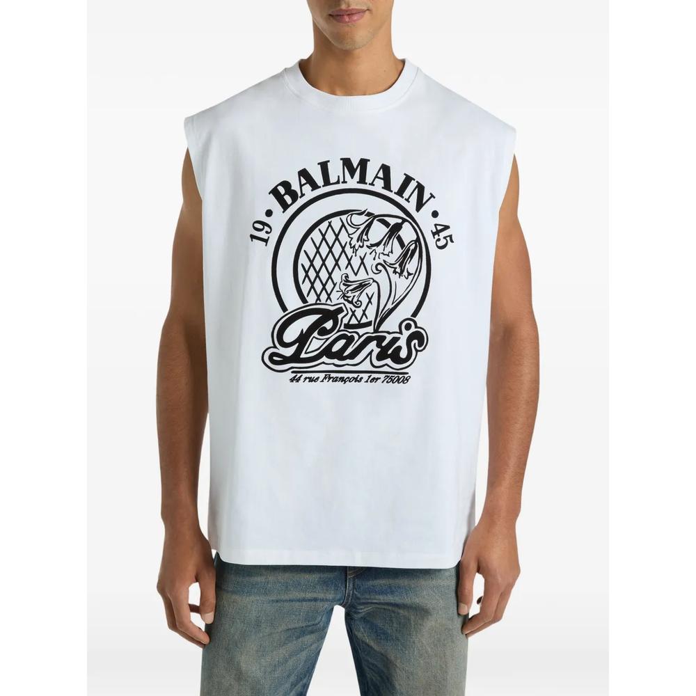 Стеганый топ без рукавов Balmain 2