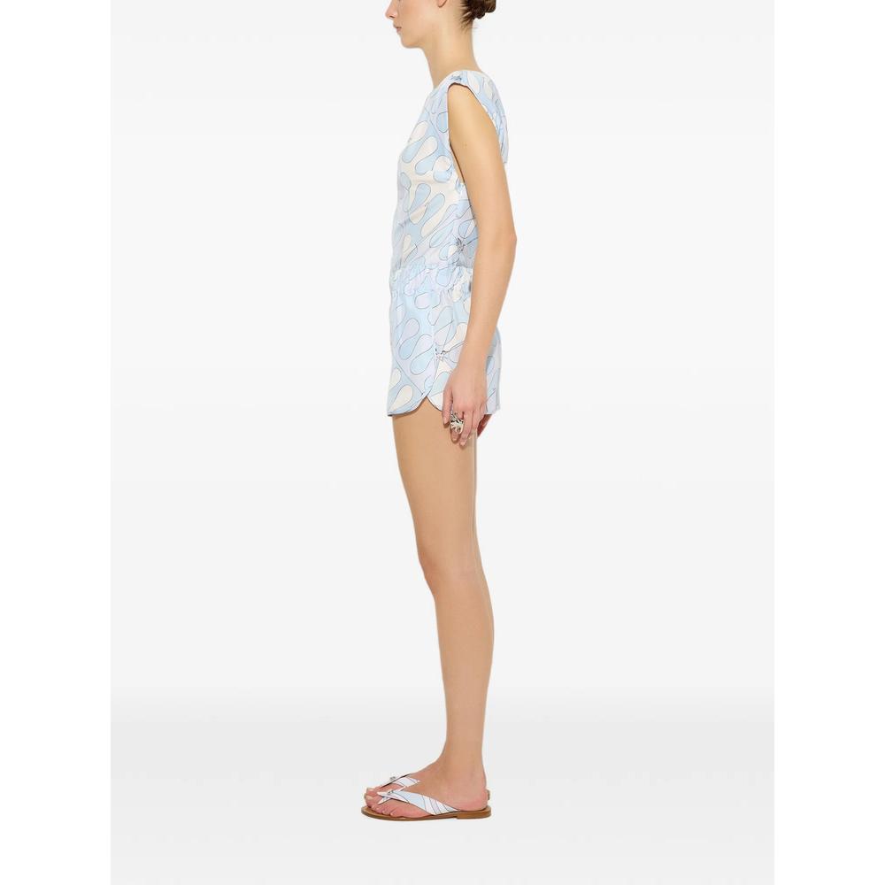 Leocorno print silk shorts 3