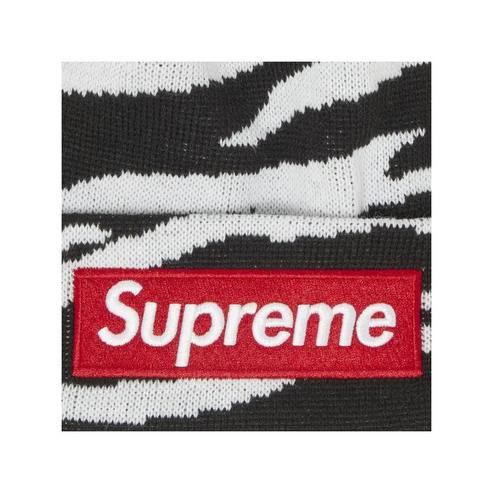 Шапки Supreme x New Era Box Logo Beanie 'Zebra' 3