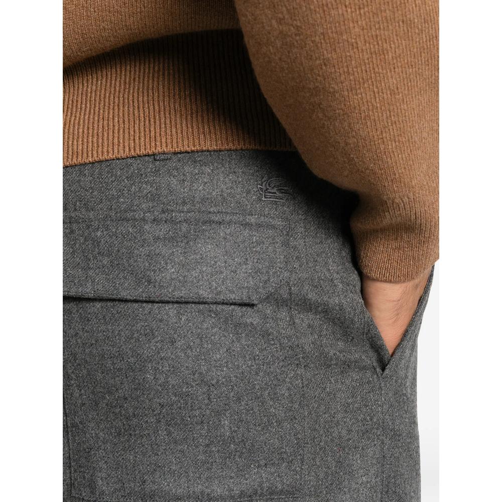 logo-embroidered straight-leg trousers 5