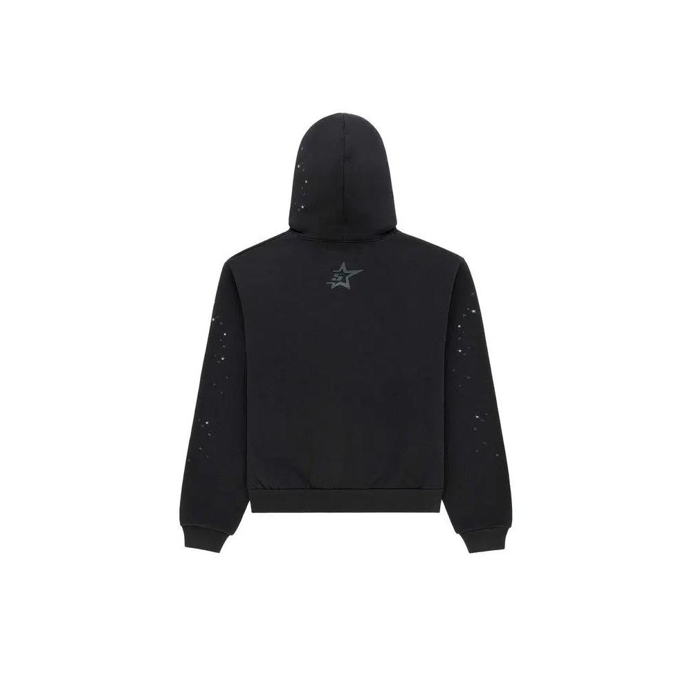 Худи Sp5der Rhinestone Punk V2 Hoodie 'Black' 2