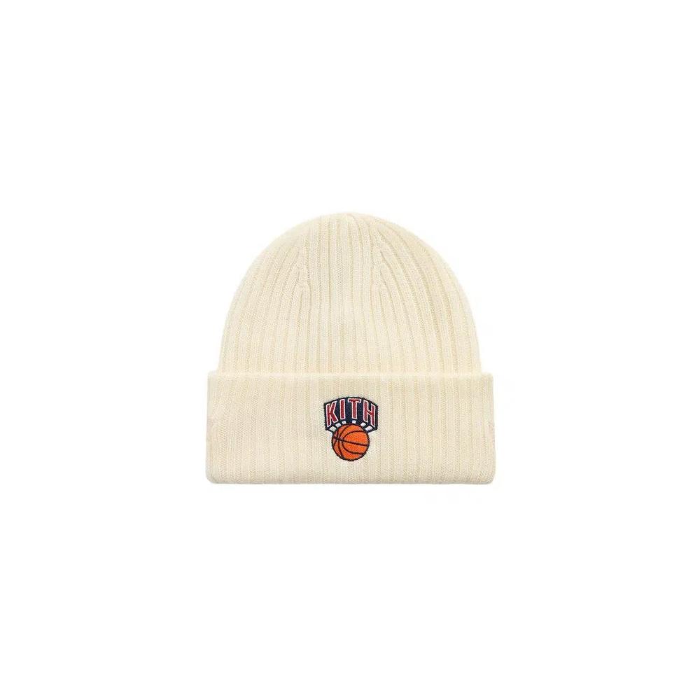 Шапки-бини Kith x New Era For The New York Knicks Knit Beanie 'Sandrift' 1
