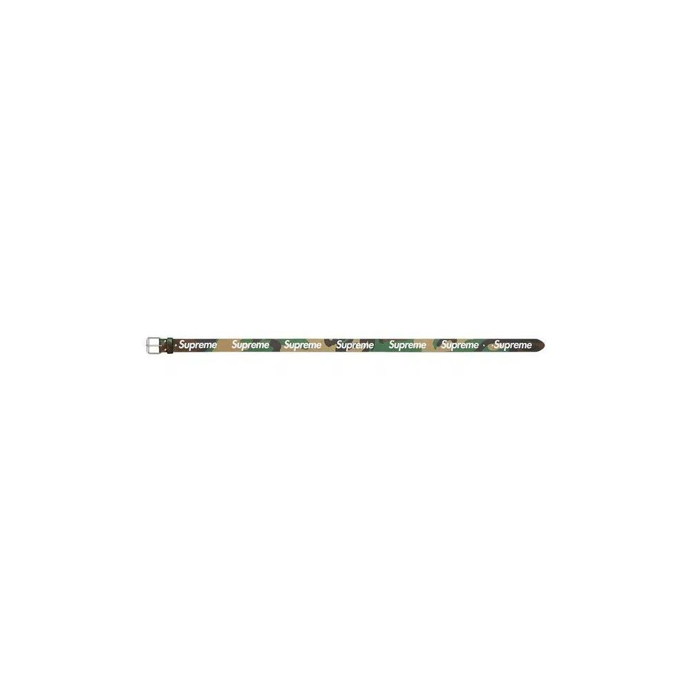 Ремни Supreme Repeat Leather Belt 'Woodland Camo' 1