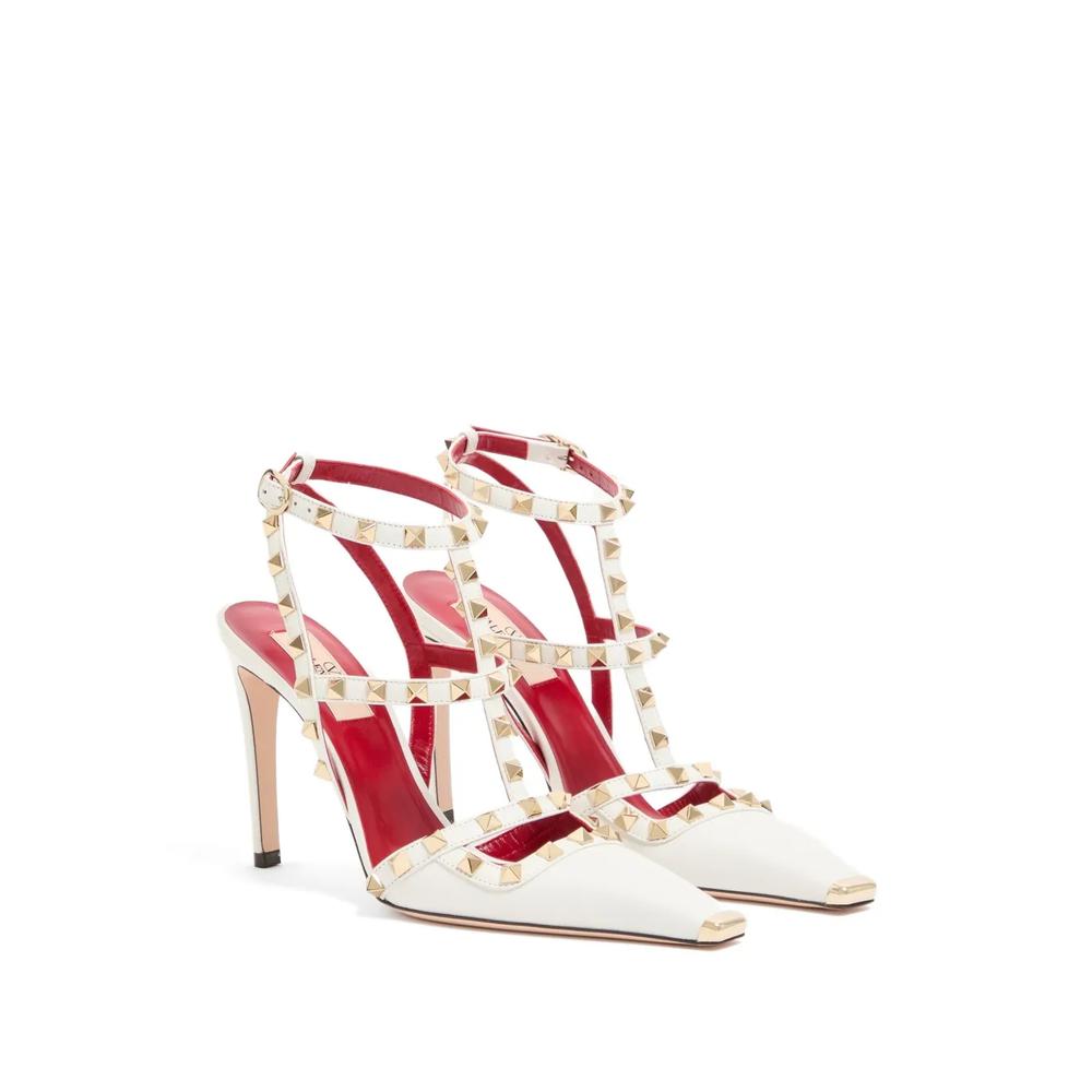 Rockstud kidskin pumps 100mm 2