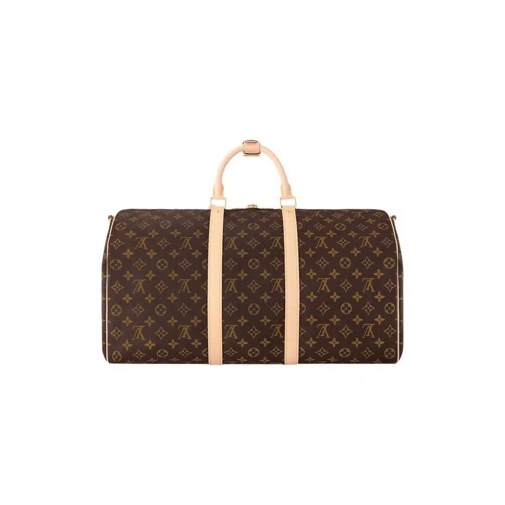 Сумки-дафлы Louis Vuitton Keepall Bandoulière 50 'Brown Monogram Canvas' 2