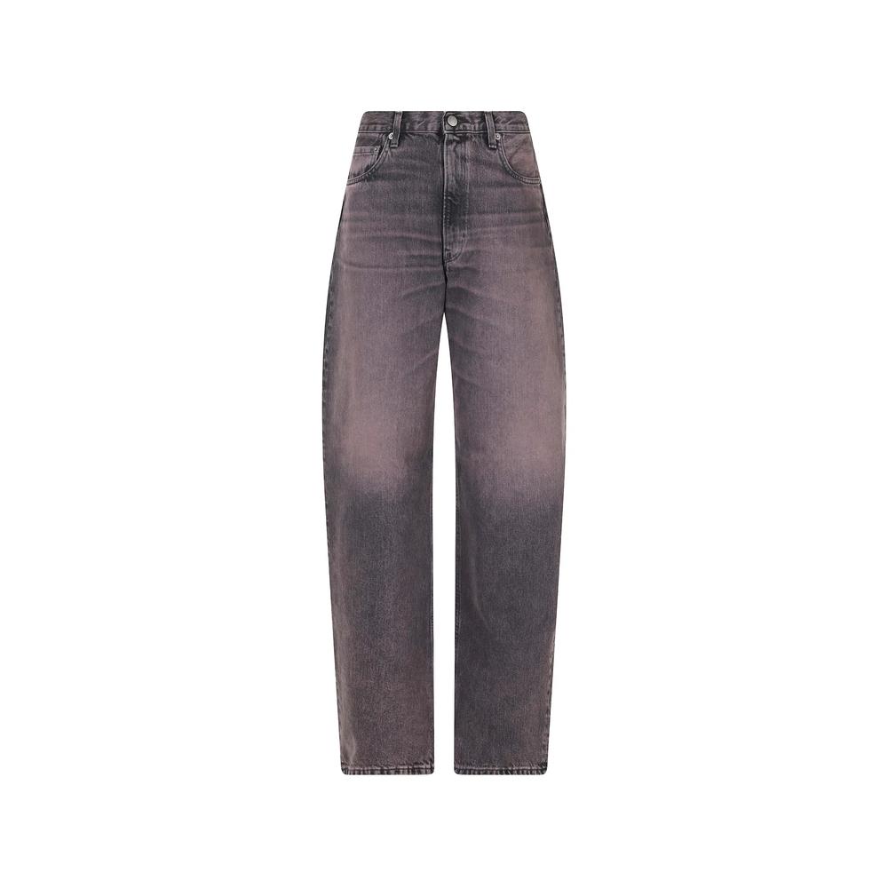 Bibi faded-effect wide-leg jeans 1