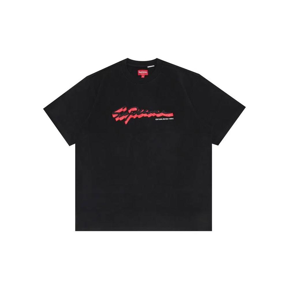 Футболки Supreme Shadow Script Short-Sleeve Top 'Черный' 1