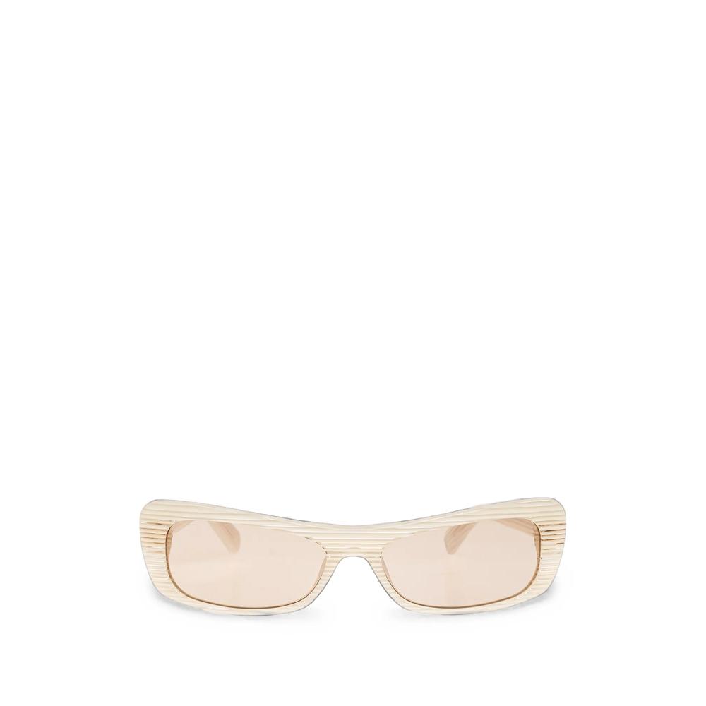 ribbed rectangle-frame sunglasses 1