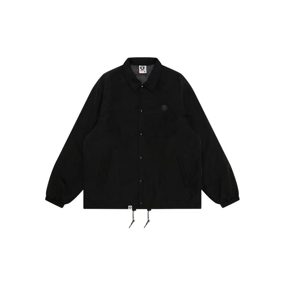 Куртки-тренч AAPE Now Moonface Logo Coach Jacket 'Black' 1