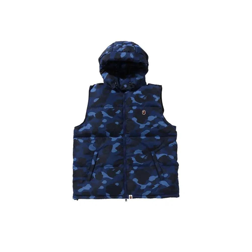 Жилеты BAPE Color Camo Down Vest «Темно-Синий» 1