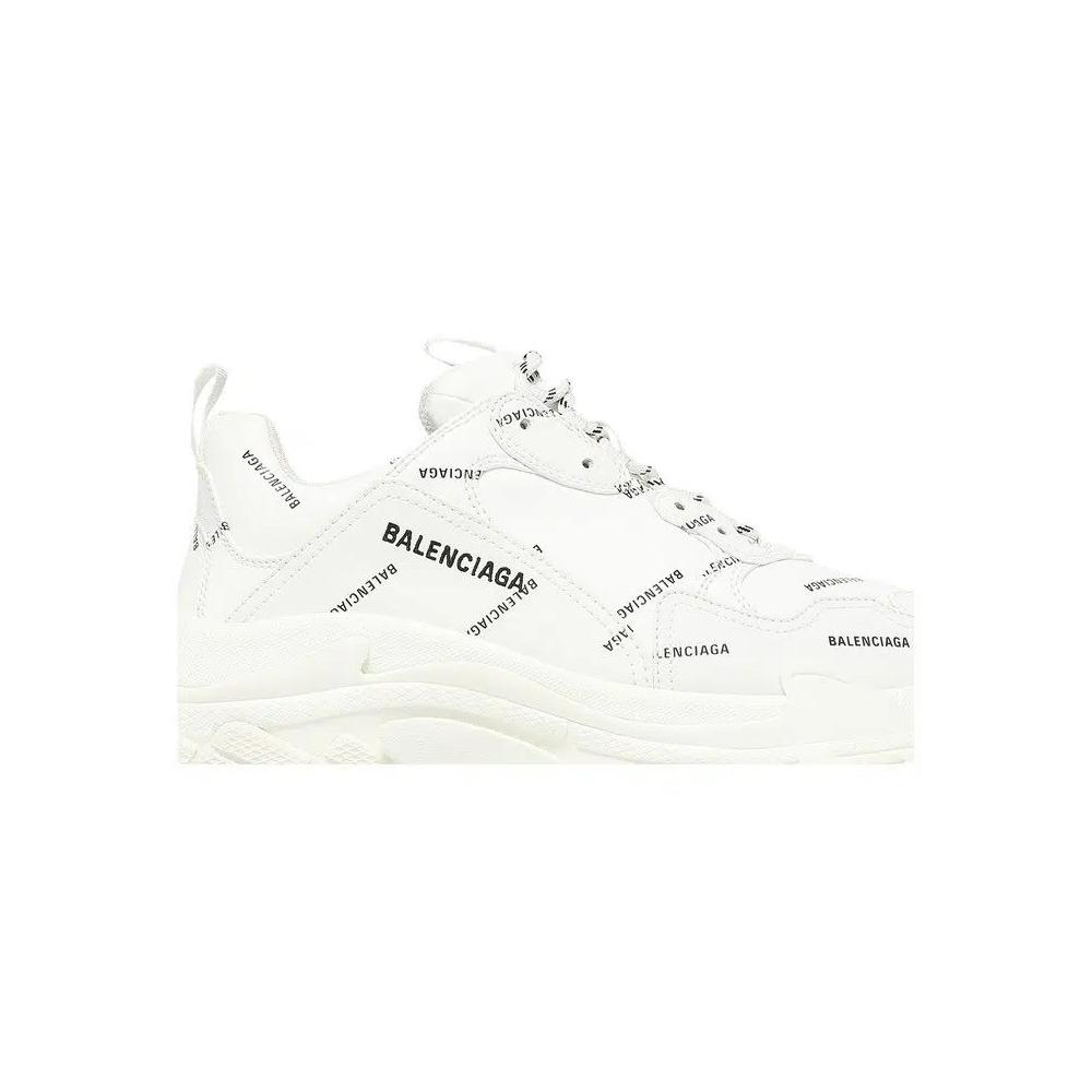 Кроссовки Balenciaga Triple S Sneaker 'Allover Logo - White' 2