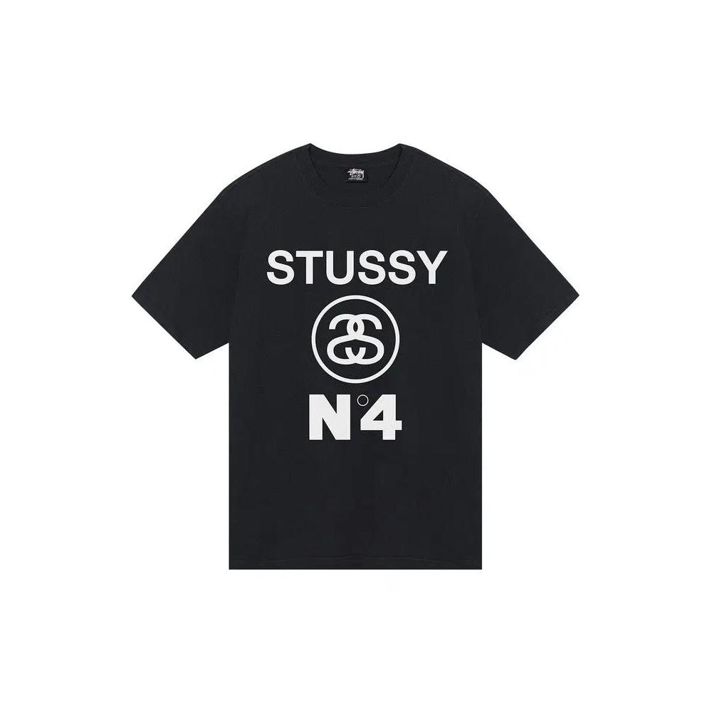 Футболки Stussy No.4 Pigment Dyed Tee «Black» 1